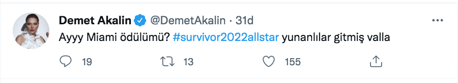 demet akalin dan survivor 2022 all star jet odulu yorumu